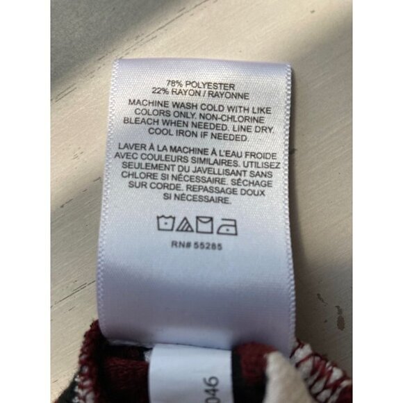 Express Women's Striped Orange White Brown Skort Size Medium - Picture 6 of 6